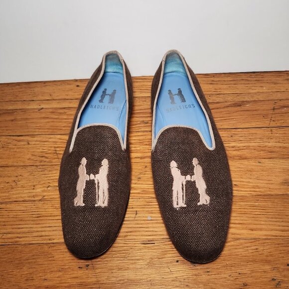 Hadleigh's Signature Logo Slip On Smoking Loafer - Picture 4 of 9